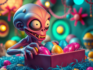 Easter earthlings and funny&nbsp;bunnies