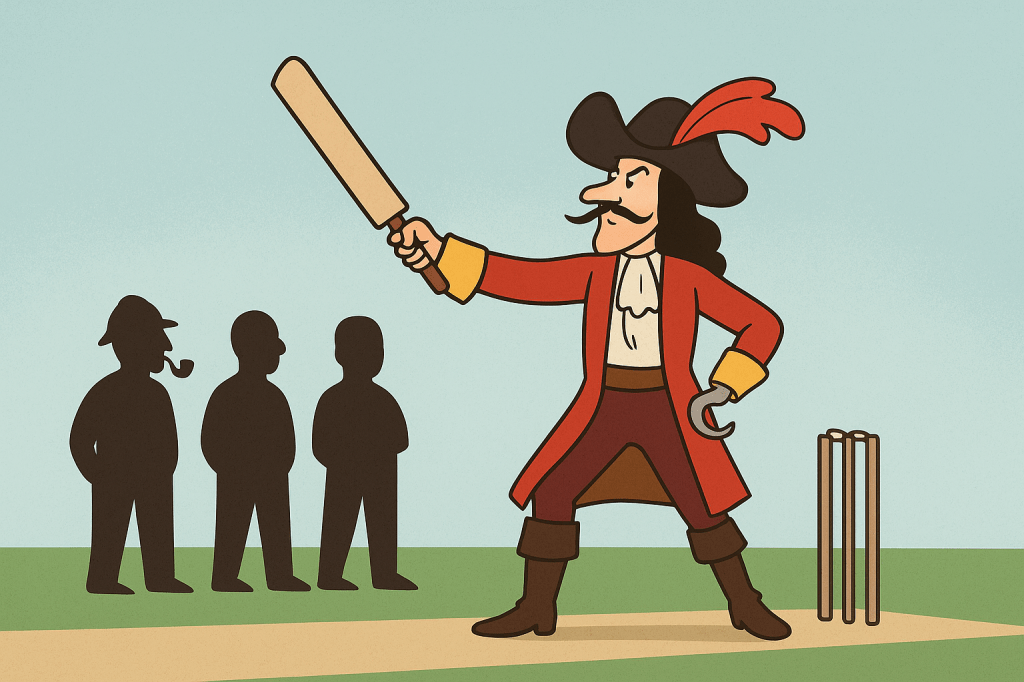 Captain Hook takes aim over fine&nbsp;leg