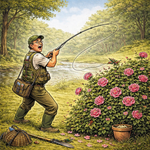 Fly-fishing trauma with a happy ending