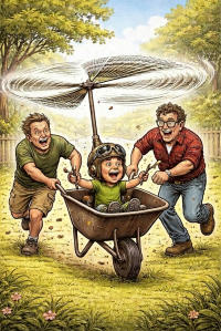 Those magnificent men in their flying…&nbsp;wheelbarrows